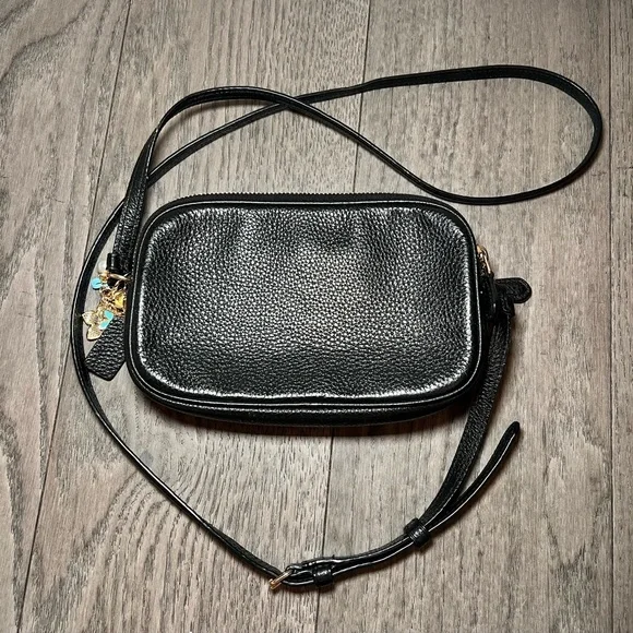 Coach Pebbled Black Leather Crossbody Bag - Picture 6 of 10